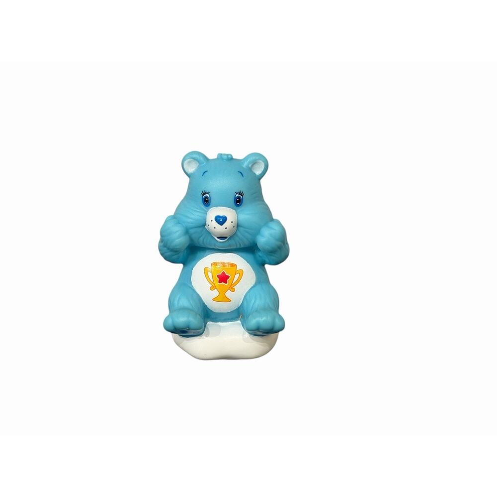 Vintage Care Bears Figures Sitting On Clouds Champ Bear & Sunshine Bear Figures - Picture 6 of 7